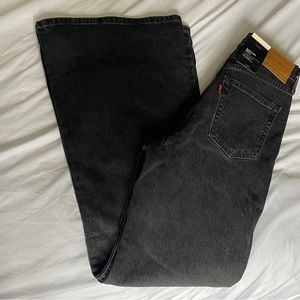 Grey Levis Ribcage Bell Denim